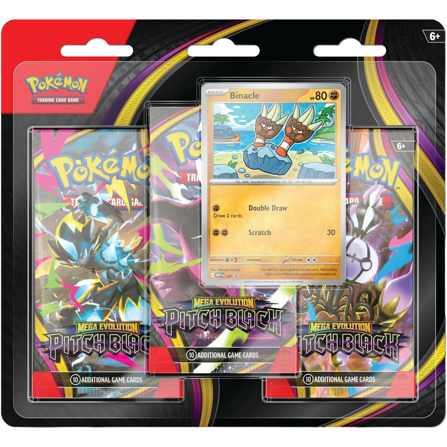 Pitch Black 3 Pack Blister (Binacle)
