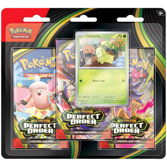 Perfect Order 3 Pack Blister (Chikorita)