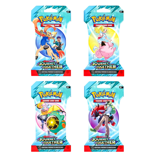 Journey Together Sleeved Booster Pack (Random Art) – 4 Pack Bundle