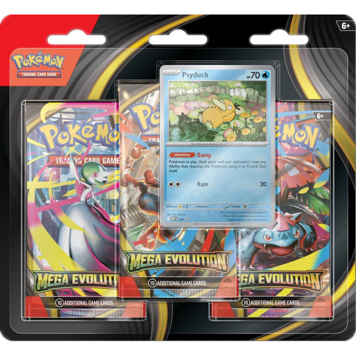 Mega Evolution 3 Pack Blister (Psyduck)