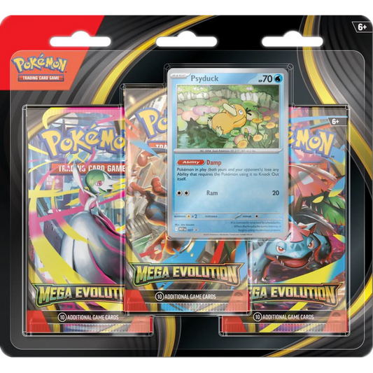 Mega Evolution 3 Pack Blister (Psyduck)